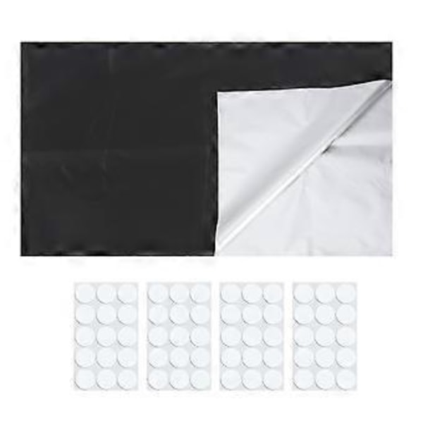 Mørklægningsgardiner til soveværelse, ingen boring, mørklægningsrullegardin, DIY rullegardiner med klistermærker til børnehaver, rejser 145x150cm 145x150cm