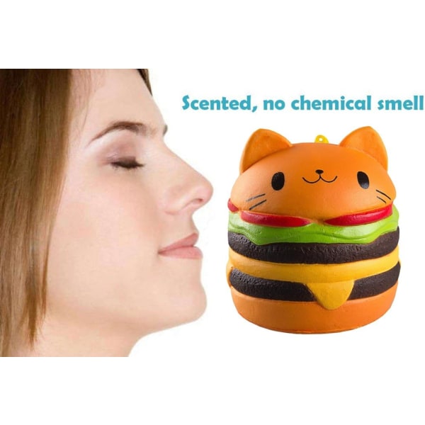 (Katteburger) Langsomt stigende squishy legetøj, Jumbo Squishies Pack Prime