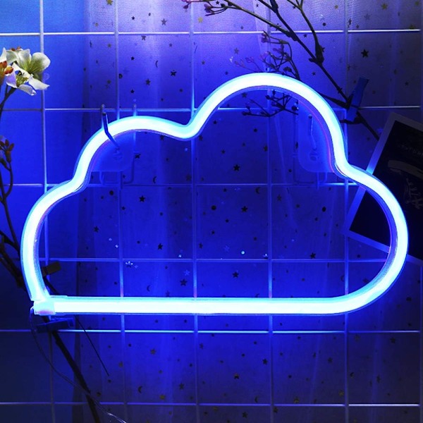 Moln Neon Skylt - Neon för Väggdekor USB eller Batteri för Sovrum