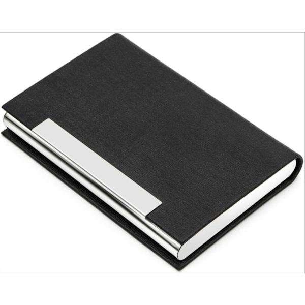 2-pack visitkortshållare, visitkortsfodral professionell PU