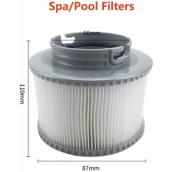 2 st MSPA FD2089 Spa-filterpatroner, Simbassängsfilterpatron