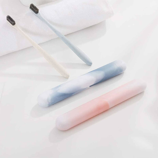 2-pack tandborsthållare, reseförvaring för tandborste, bärbar