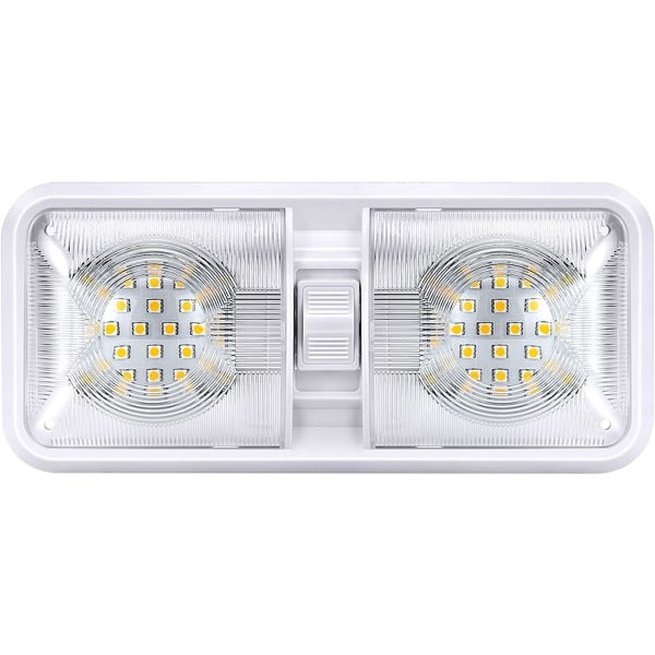 12V LED 800LM RV-katon kaksoiskupolivalo RV-sisävalaistus