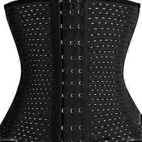 Åndbar talje-abdominal korset bælte Body Shaper Trainer XS(Sort S) Black S