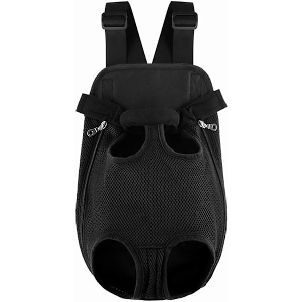 L-Black Pet Carrier Bag, Dog Backpack - Adjustable Pet Front Bag