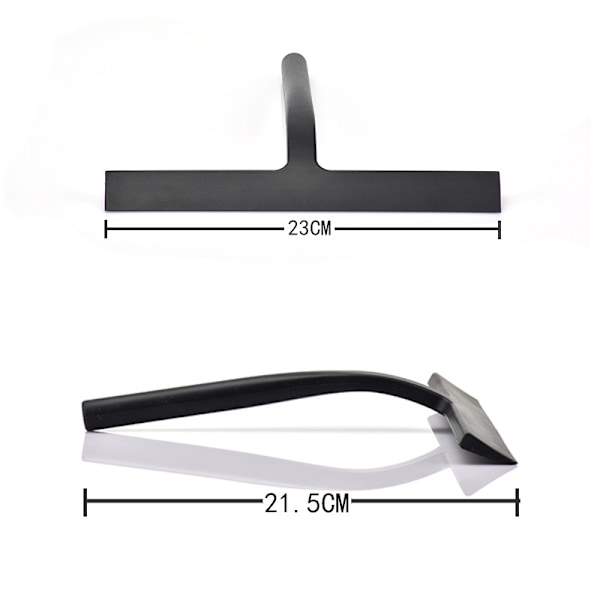 Duschraka med sugkoppshållare - 23 cm badrumsglas - i