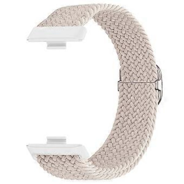 Til Huawei Watch Fit 3 Justerbar Nylon Flettet Urrem Vævet Stil Håndledsrem Style L