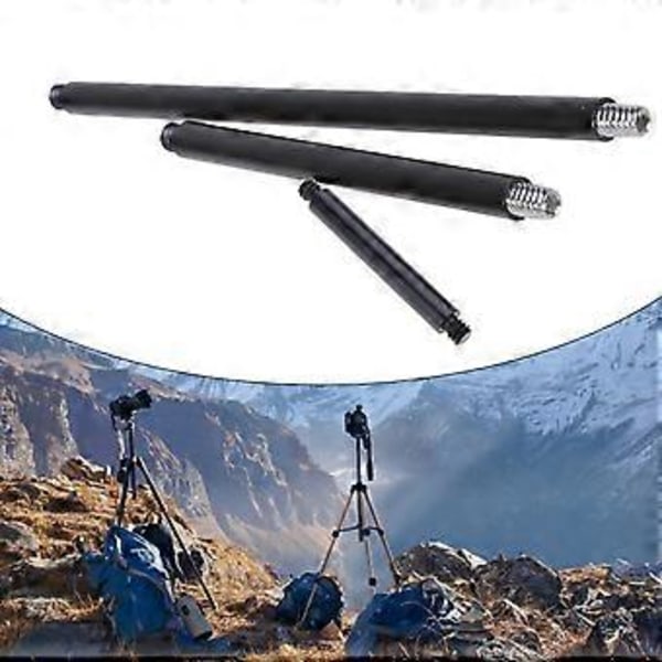 1/4\" Kamerastativ Förlängningsstång Aluminiumlegering Stolpar för DSLR-rörelsekameror Utomhus Camping Lamphållare 150mm