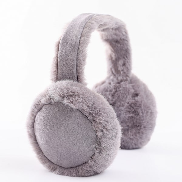 Grå Autumn Winter Unisex Cute Ear Cover Warm Plys One Piece Gen
