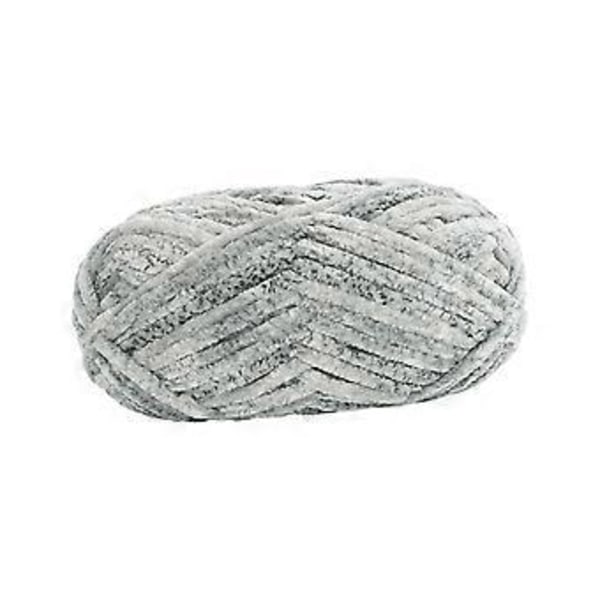 Kraftig Garn Håndstrikket Garn Jumbo Rørformet Garn Vægt Garn Super Tykt Kæmpe Uldgarn til Huer Halstørklæder Tæppefremstilling Sweater Håndværk Grå Gray