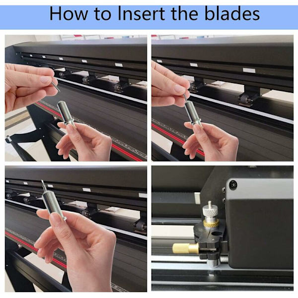 30 st Vinyl Cutter Blades 30/45/60 Grader (10 st av varje färg)