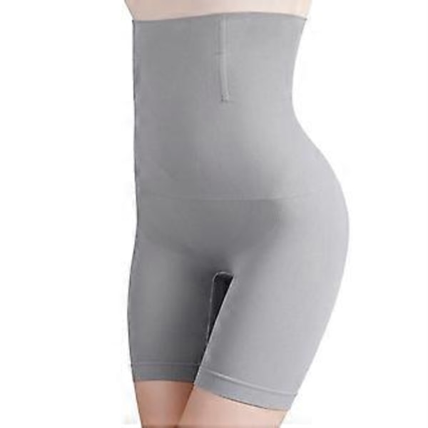 Korkeavyötäröiset muotoilevat bokserit, vyötäröä kaventavat ja selkää tasoittavat alusvaatteet naisille (Harmaa 6XL) Gray 6XL