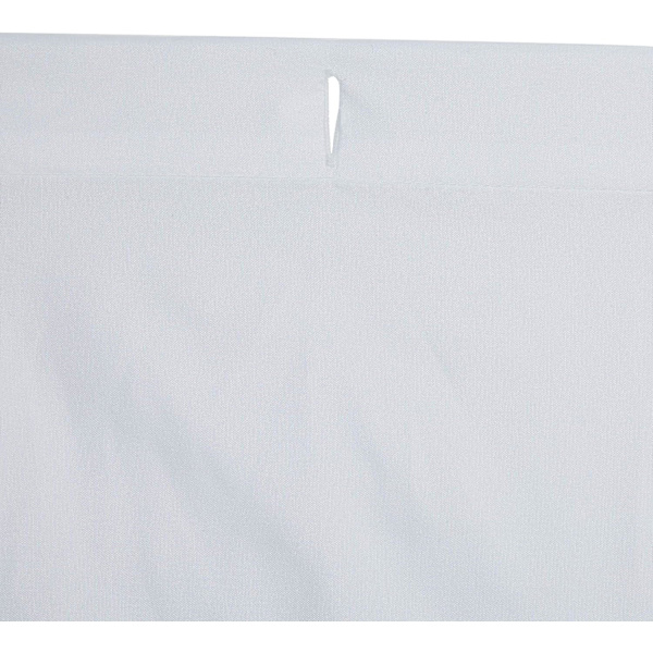 Hvid - 183x183cm - Waffle-vævet Bruseforhæng, Polyester