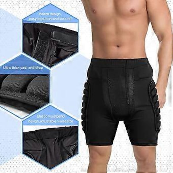 Lasten lonkkasuojapehmusteet shortsit lumilautailu hiihto luistelu 3D-suojaus EVA-shortsit suojavarusteet teini-ikäisille aikuisille XL