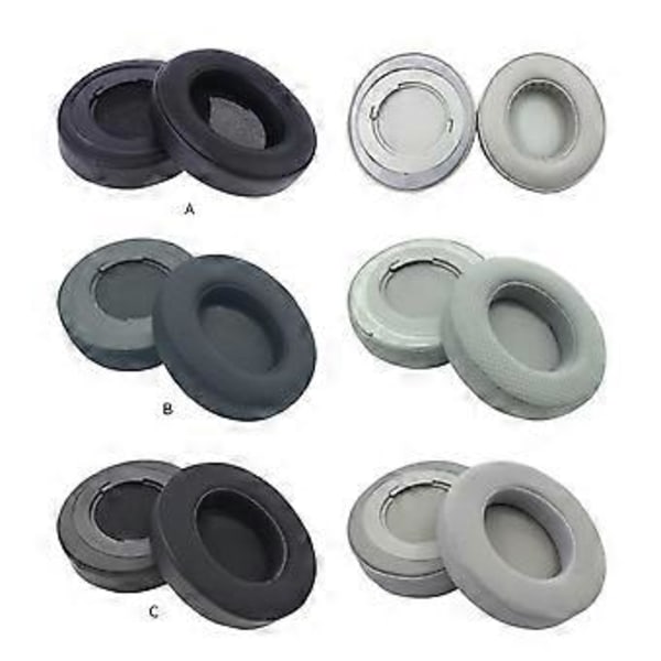 Kylande Öronkuddar Andningsbara Hörlursöverdrag för 7.1 V2 Hörlurar Headset Öronmuffar Överdrag 7.1 Surroundljud Exakt Svart Black b