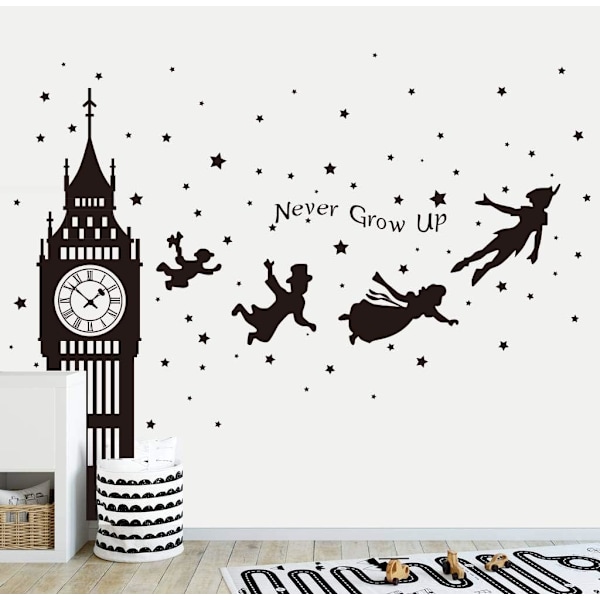Peter Pan Star -seinätarra Big Ben Keiju -seinätarra Irrotettava