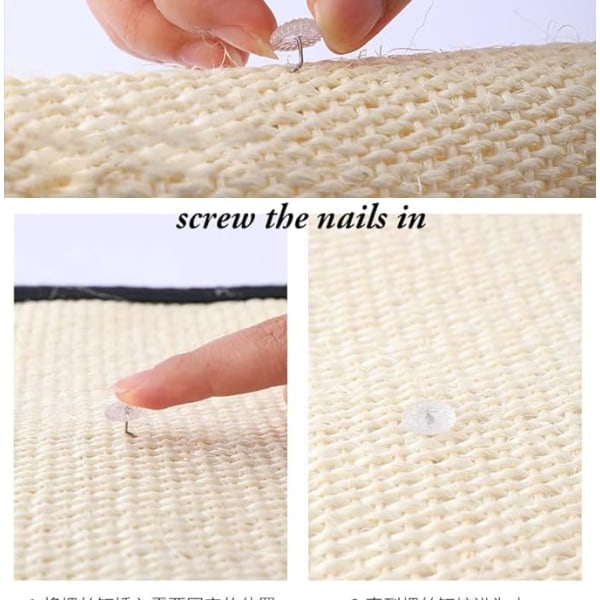 Katteklø Mat Sofa Beskytter Naturlig Sisal Katteklø Mat