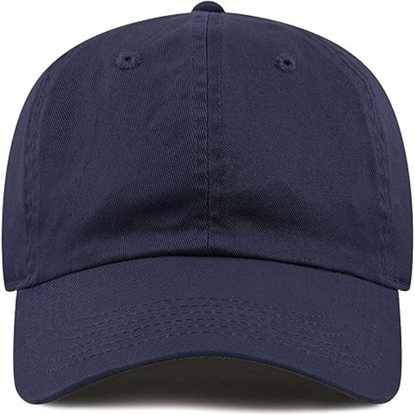 Baseball Dad Hat til kvinder og mænd - Blank, vasket, lav profil, bomuld og D