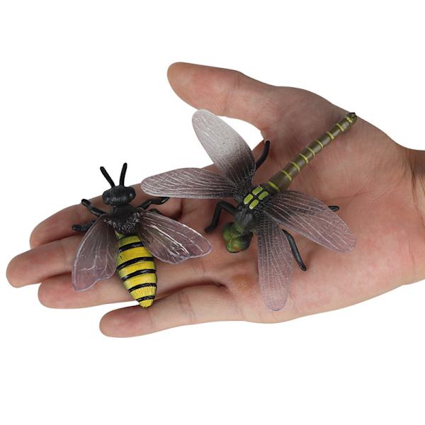 12 st realistiska insektsfigurer leksaker Multi-style pedagogiska för