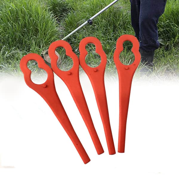 100 st färgade plastgräsklipparblad trädgårdsklippartillbehör