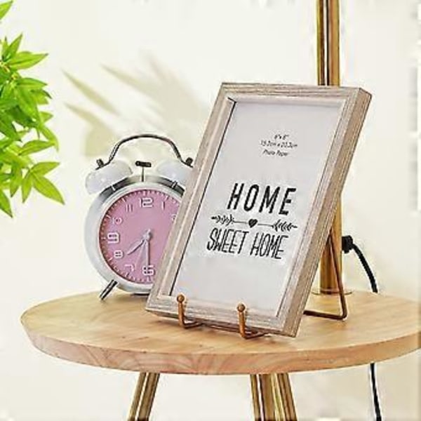 Metall Fotoram Ställ Minimalistisk Design Multifunktionell Easel Hållare Omfattande Användning i Vardagen Gold 4inch