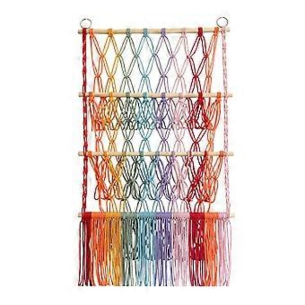 Udstoppede Dyr Legetøjsnet Hængekøje Vægophæng Organizer 3-Lags Design Let at Installere Fremvisning Plys MultiColor