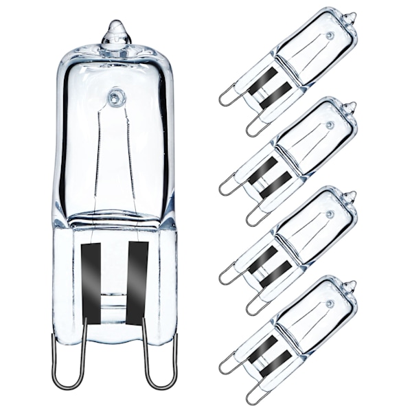 Pakke med 10, G9 40W halogen kapselpære, hvit