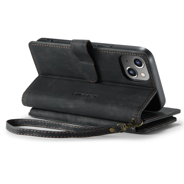 iPhone 13 case Plånbok för kvinnor män, mode slitstarkt PU-läder