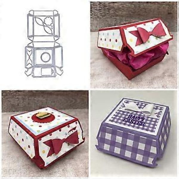 Hamburgeræske Skærestempler Skabeloner Metalskærestempler Forme til Scrapbooking Album Kortfremstilling Dekoration