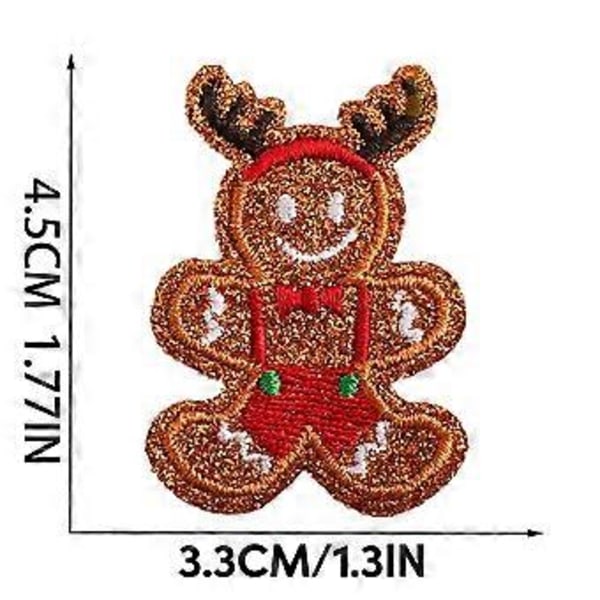 Jul Applikationer att Sy på för Jeans Kläder DIY Gåva, Jul Broderade Stryk på Applikationer Jul Applikationer Style 18