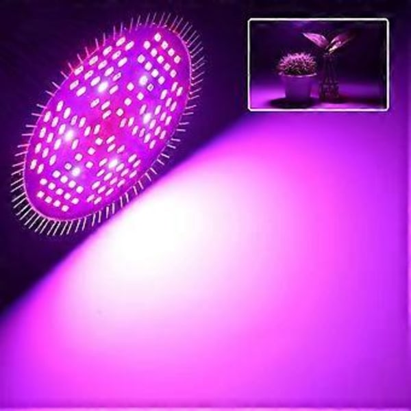 100W LED Växtlampa E27 Växtlampa Fullspektrum, Växtlampa 150 LEDs Växtbelysning Växtlampor Växtlampa för Växter Växthus Inomhusväxter
