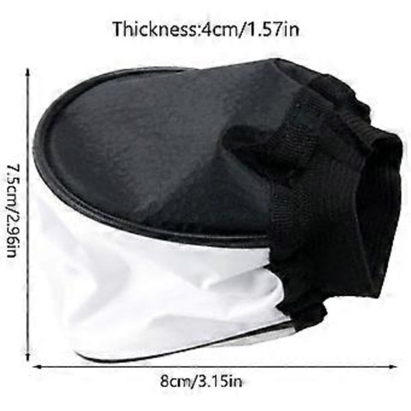 Blits Lys Softboks, Bærbar Softboks Diffuser for Kamera Blits Lys Speed Lights