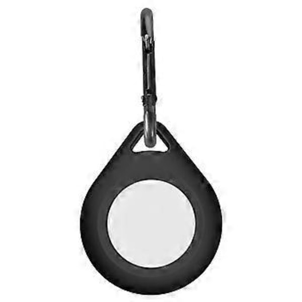 Bluetooth-yhteensopiva paikannuslaite, suojakotelo, naarmuuntumaton silikonisuojus AirTagseille, musta Black