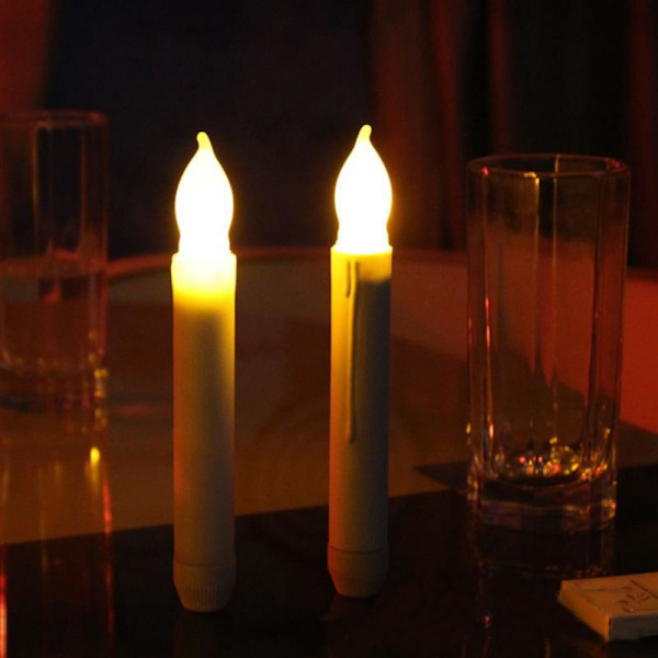 12 st Flameless LED-ljus Batteridrivna Votiv LED Ta