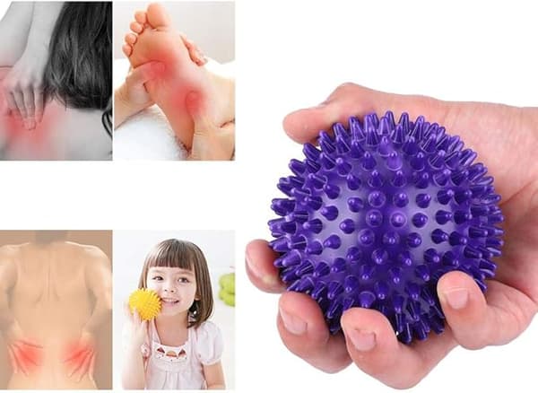 9 cm blød massagebold x 1 (blå) - triggerpunkt refleks tryk