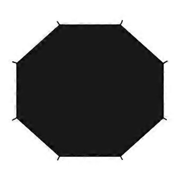 Trampolinskydd Solskydd Trampolin Rivsäker för 8 Stolpar Rund Trampolin Svart Tak Trampolin Markis (12ft) 12ft