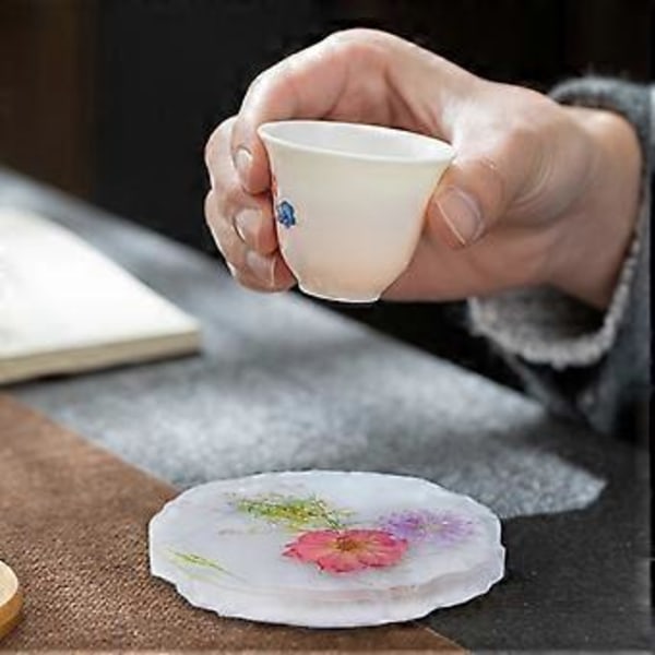 Rund Brik Form DIY Epoxy Resin Silikone Form Opbevaring Køkken Anti-Skoldning Varmeisolering Pad Hjem Desktop Dekoration MD3477 B