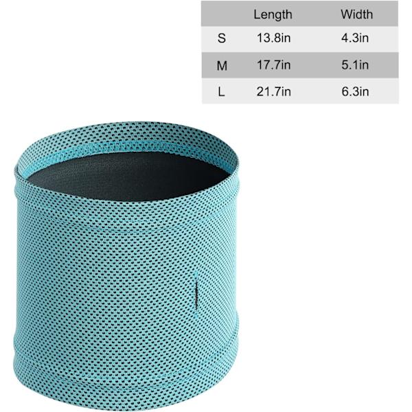 (Sø Blå, Medium) Hund Instant Cooling Bandana, Åndbar Blød