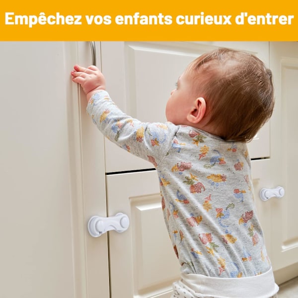 2-pack (Grön) Barnsäkerhet för garderob, Dörrstopp för barn, Babyskåpssäkerhet