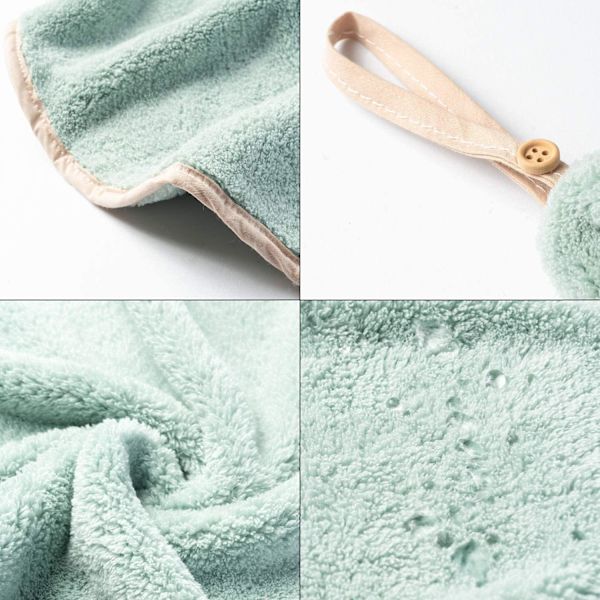 4 ophængningshåndklæder med ophængningsløkke - Absorberende - Koral Fleece