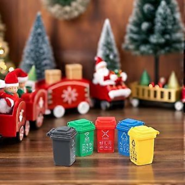 15 kpl Nukkekodin Pienoiskoossa Malli Näyttämö Lelu Rekvisiitta Mini Roska-astia Säiliö Realistinen Mini Roskakori Nukkekodin Koristeluun