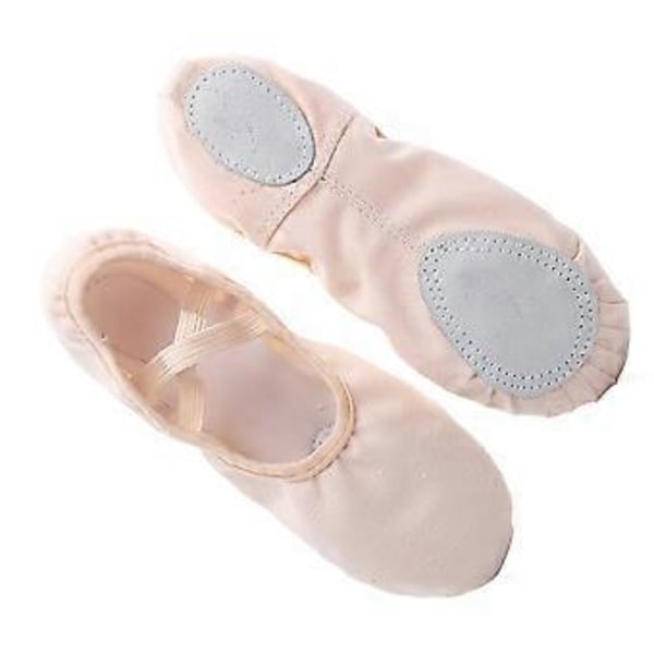 1 par lette dansesko uden snørebånd, yogasko med sål, gymnastiksko, balletsko til børn og voksne, størrelse 27