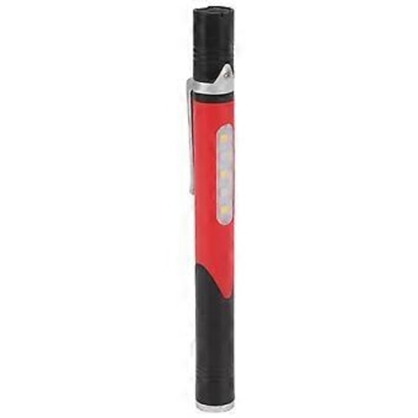 Pen Lommelygte USB Opladning 3 Lys Kilder LED Chip Clip Design Bredt Anvendt Pen Lys Lommelygte til Reparation Hospital Rød