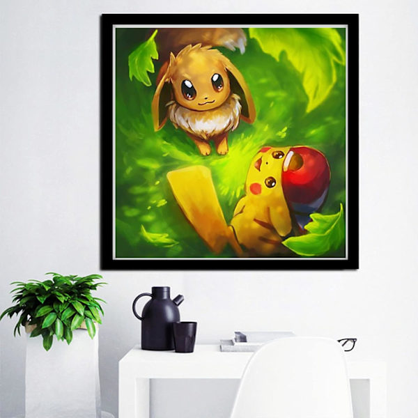 En bit (30x30cm) Anime 5D Diamantmålningssatser för vuxna, DI