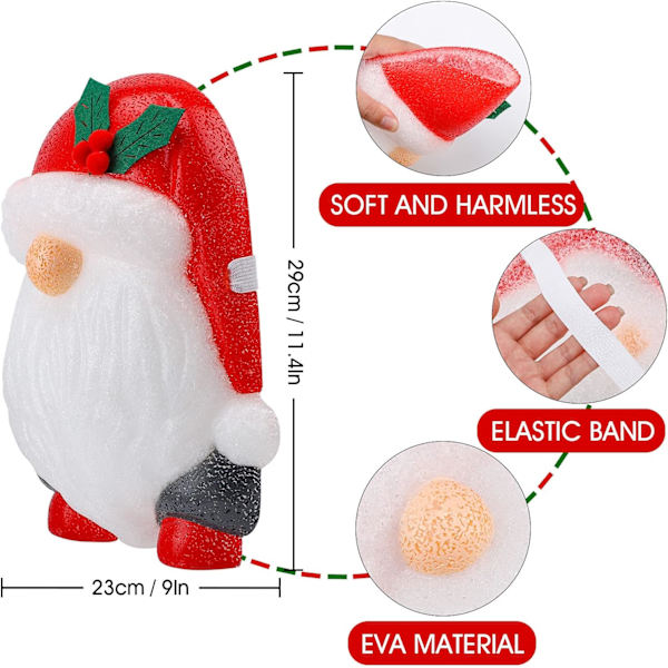 1 Pack Jultomte Veranda Ljusöverdrag Dekorationer Utomhus