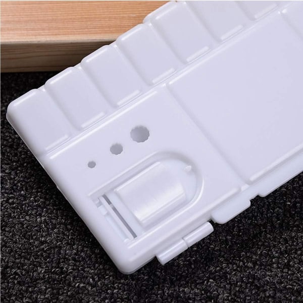 Hvid - 1 stk. plastik palet, foldbar palet, kunstnerpalet