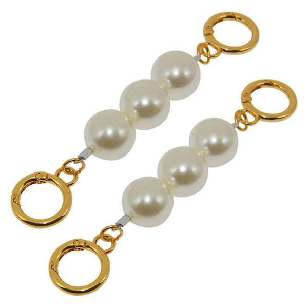 2 st Imitation Pearl Chain Strap Extender Pearl Bag Chain Str
