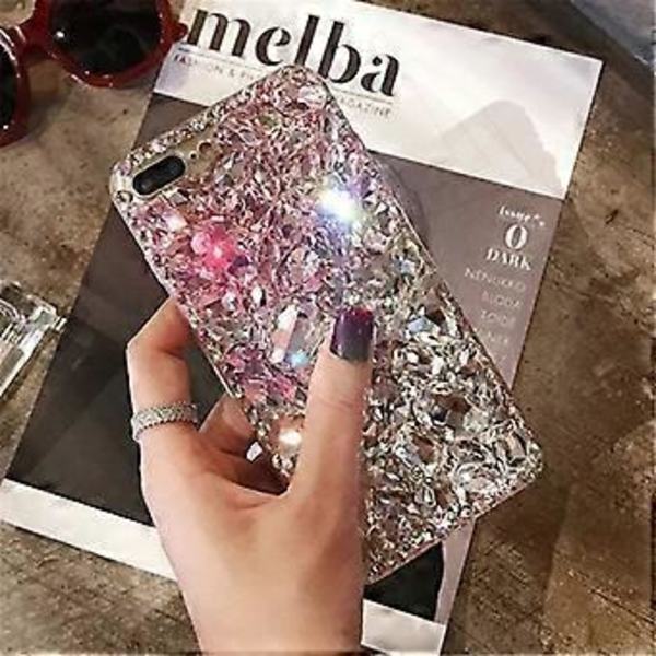 Bling Diamant Skal Kompatibel Samsung S21 Plus / S30 Plus, Glittrande Kristall Strass Glänsande Glitter Helt Klara Stenar Baksida Skal - Klar P B