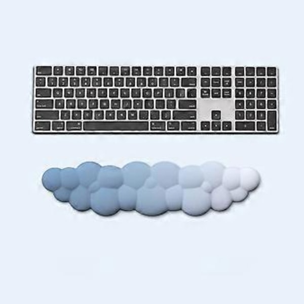 Molnformad Handledsstöd Musmatta Halkfri Bas Färgglad PU Mjukt Memory Foam Smärtlindringsmatta för Gaming Musmatta Stjärnblå ljusgrå Star blue light gray