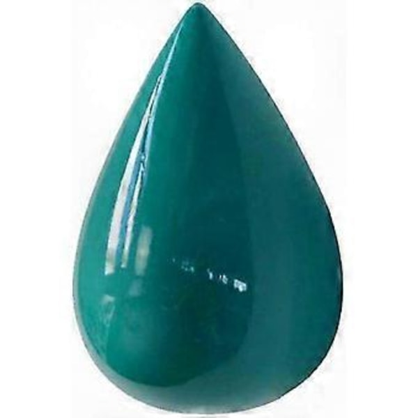 2-pakning Moderne Veggkroker i Mørkegrønn, Vanndråpe Design, 7,5cm x 4,8cm